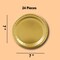 24 Count Gold Round Paper Dessert Plates 7 Inch for Glamorous Events